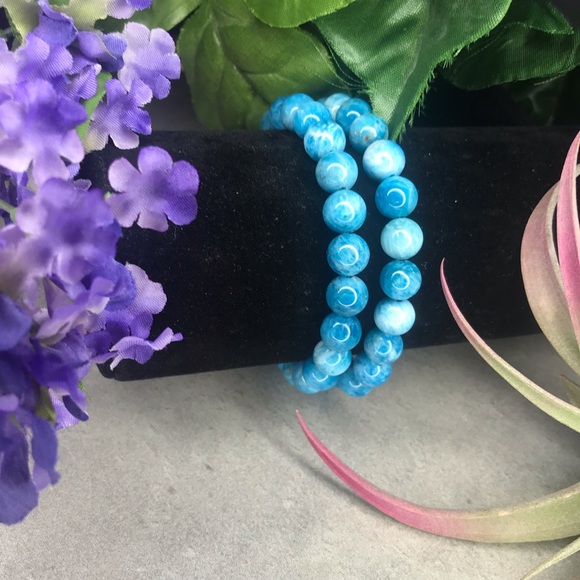 One left Apatite Crystal/Gemstone Bracelet - Picture 2 of 5